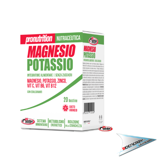 Pronutrition-MAGNESIO E POTASSIO (Conf. 20 bustine - Gusto Arancio)     